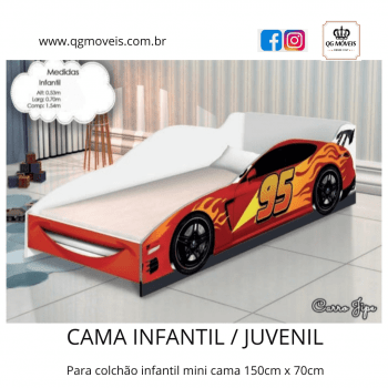 Cama Infantil/Juvenil- Fire Macuin