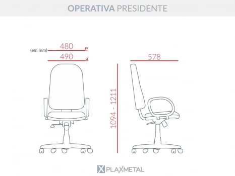 Cadeira Presidente Operativa