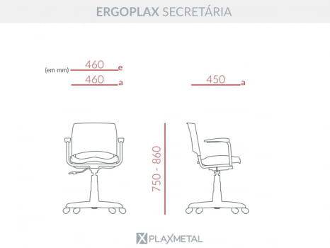 Cadeira Secretária Ergoplax